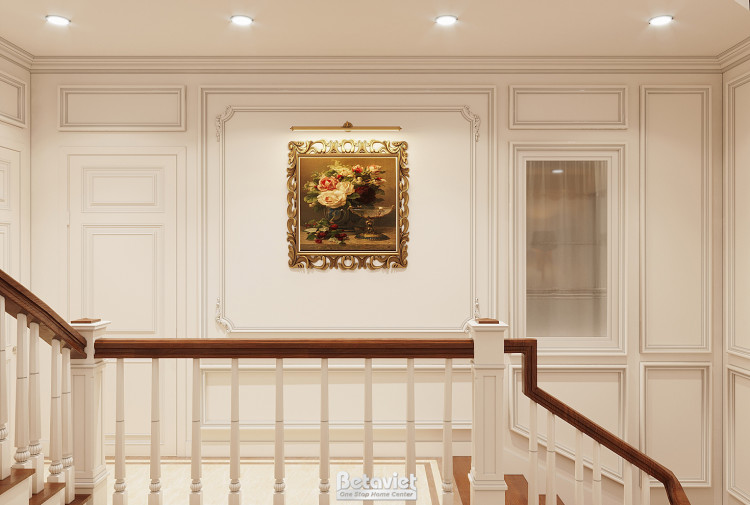 Thiết kế sảnh thang biệt thự  Art Deco KĐT Vinhomes Imperia NT22014